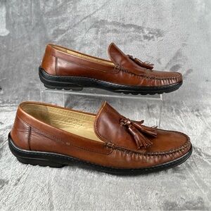Cole Haan Collection Loafers Mens 8M Cognac  Leather Tassel‎ Kiltie Driving Shoe